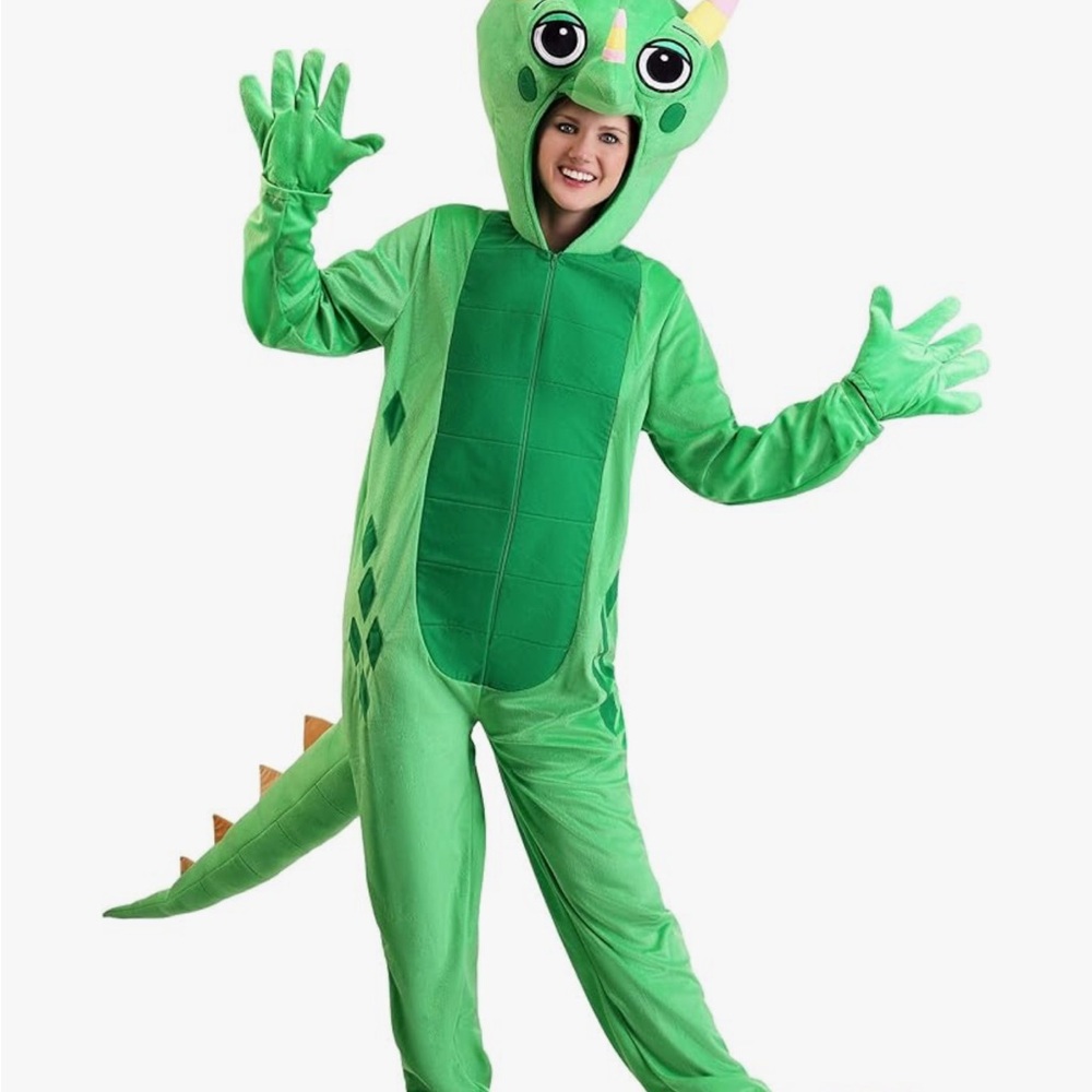 Green Lizard Adult Costume.